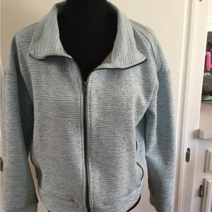 RBX Baby Blue Neck Zip up Activewear Sweater Women’s Small M. #P
